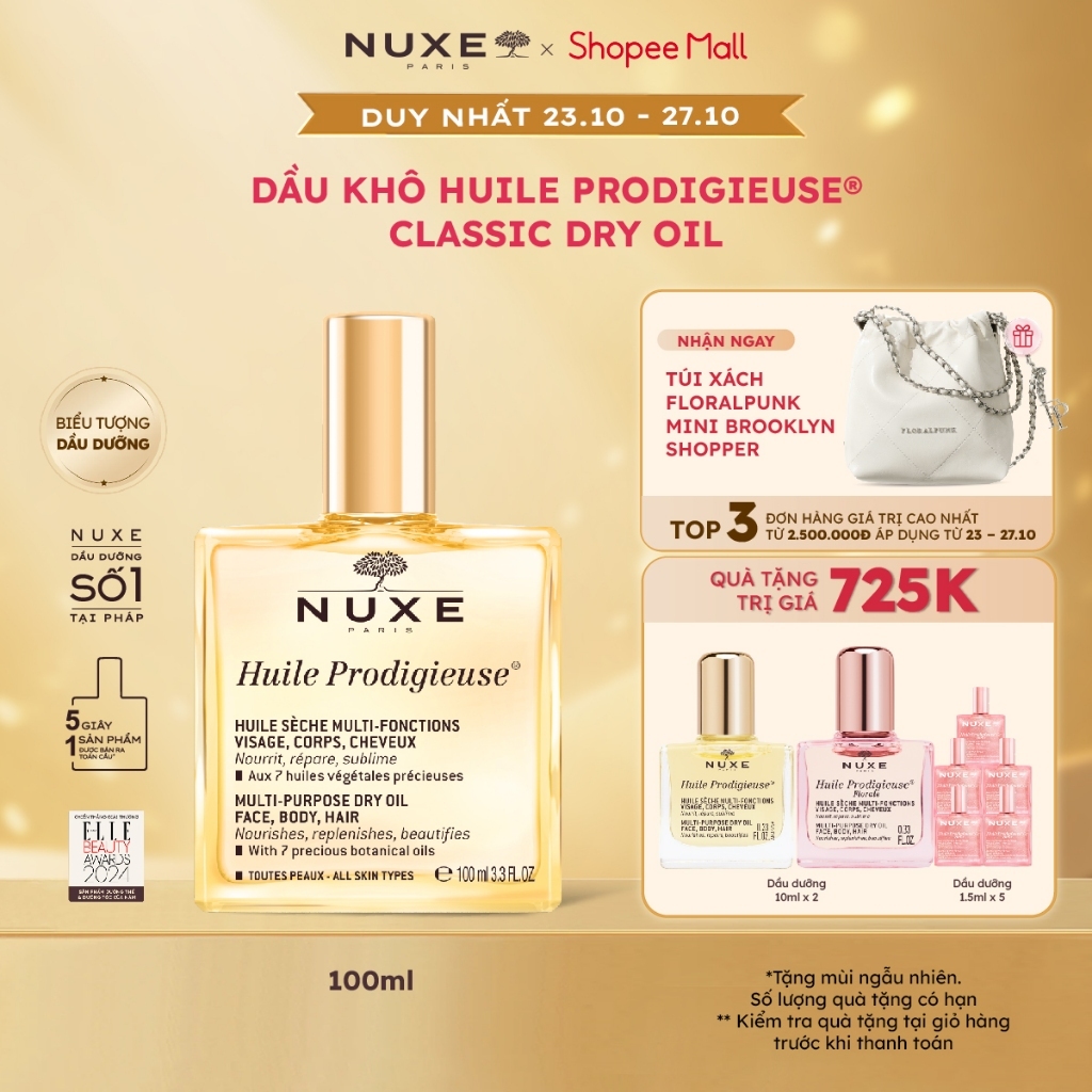 Dầu dưỡng khô đa năng Nuxe Huile Prodigieuse 100ml