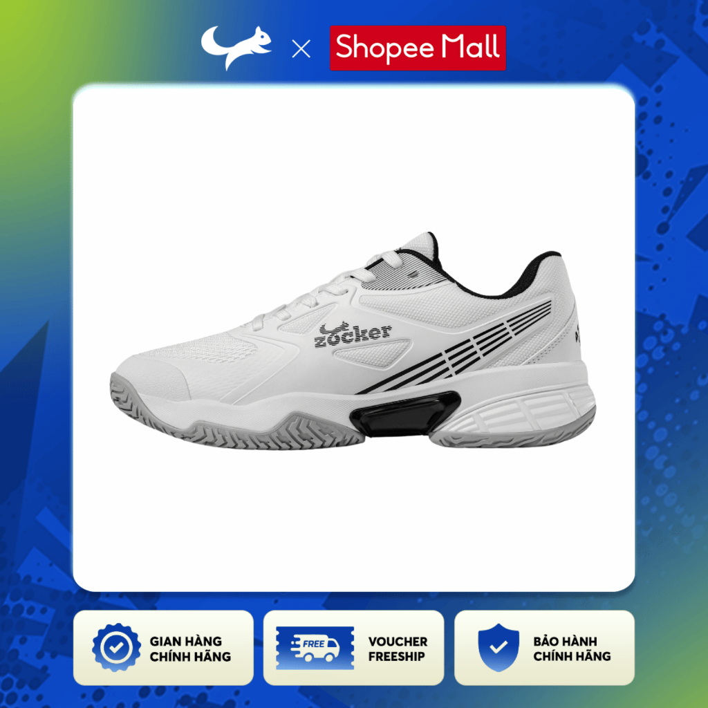 [Tăng 1 Size] Giày Pickleball Zocker Aspire Speed Cao Cấp, Êm Nhẹ, Linh Hoạt Và Chống Chấn Thương