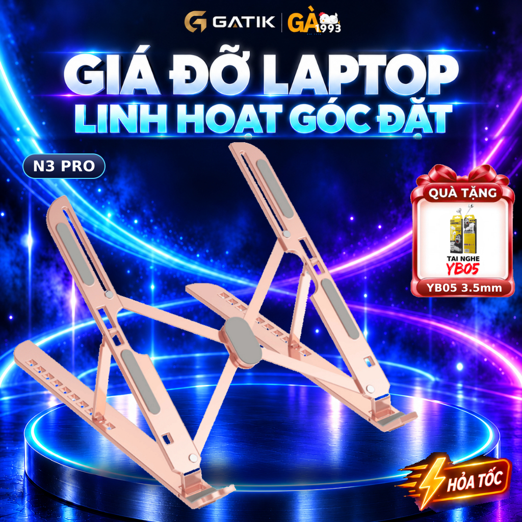 Giá đỡ laptop gấp gọn, điều chỉnh góc đặt – N3 Pro, N3, N3F, Z4/Z4F, Z5/Z5F, XZ5