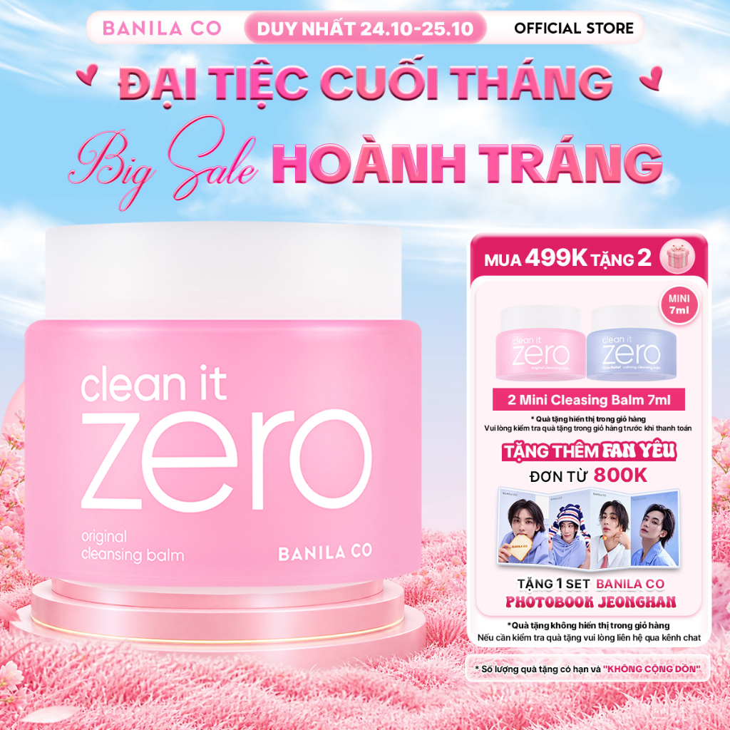 [Renewal] Sáp tẩy trang Banila Co C​l​e​a​n It Z​e​r​o C​l​e​a​n​s​i​n​g B​a​l​m O​r​i​g​i​n​a​l 100/180ML mọi loại da