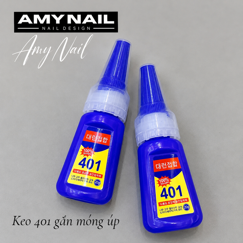 Keo 401 Dán Móng Giả Và Đính Đá Nail Chuyên Dụng, Keo Gắn Móng Úp Nhanh Khô Độ Bám Dính Cao