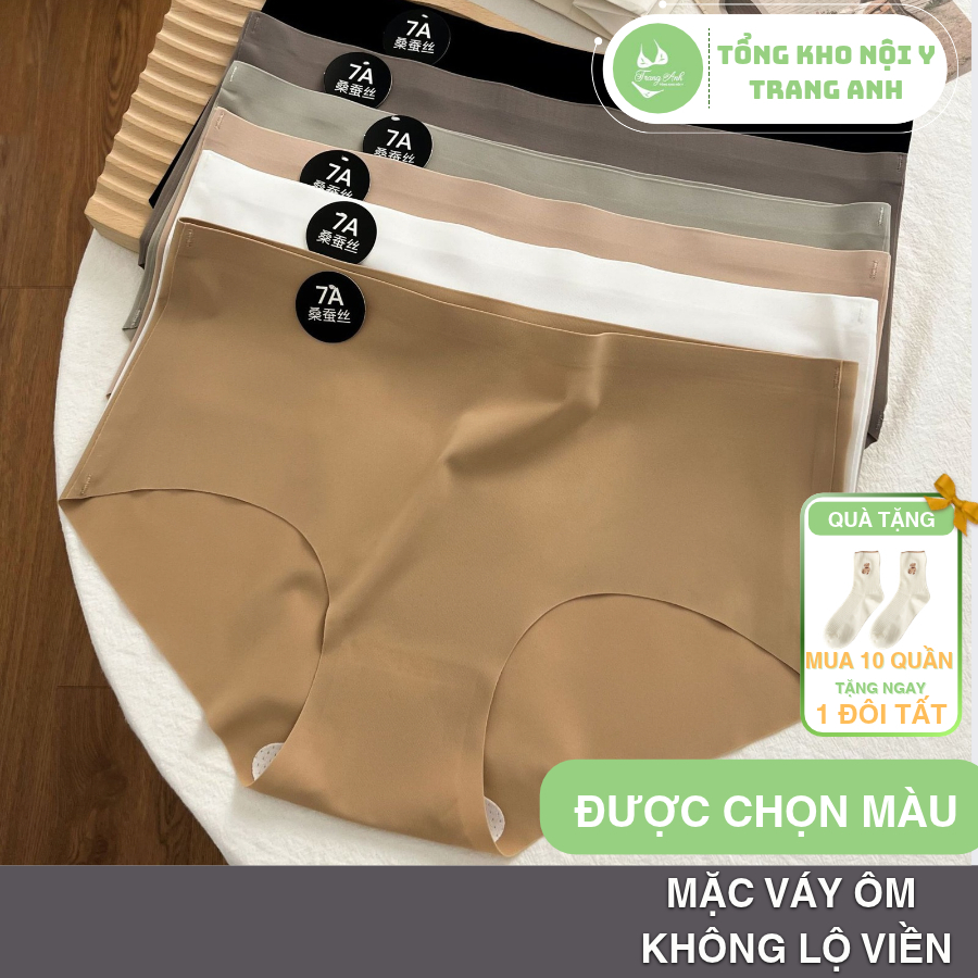 Combo 10 Quần Lót Su Đúc 7A Không Đường May Không Lộ Viền Trẻ Trung Gợi Cảm QL543