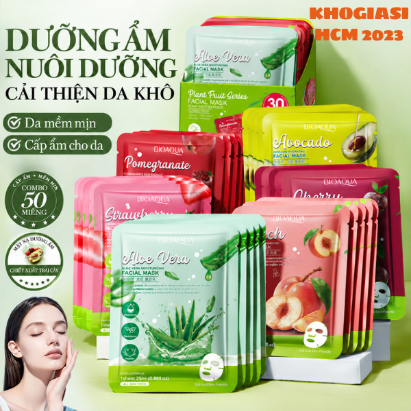 Combo 50 Miếng Mặt Nạ Dưỡng Da Nội Địa Trung Ngẫu Nhiên