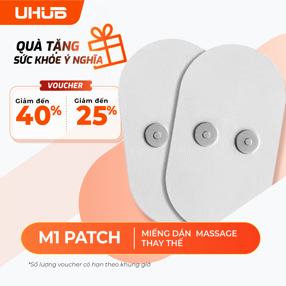 [CHƯA GỒM BỘ MÁY] Phụ Kiện Máy Massage UHUB M1- Miếng Dán Thay Thế - Chất Liệu Gel Cao Cấp Bám Dính Tốt Dùng Nhiều Lần