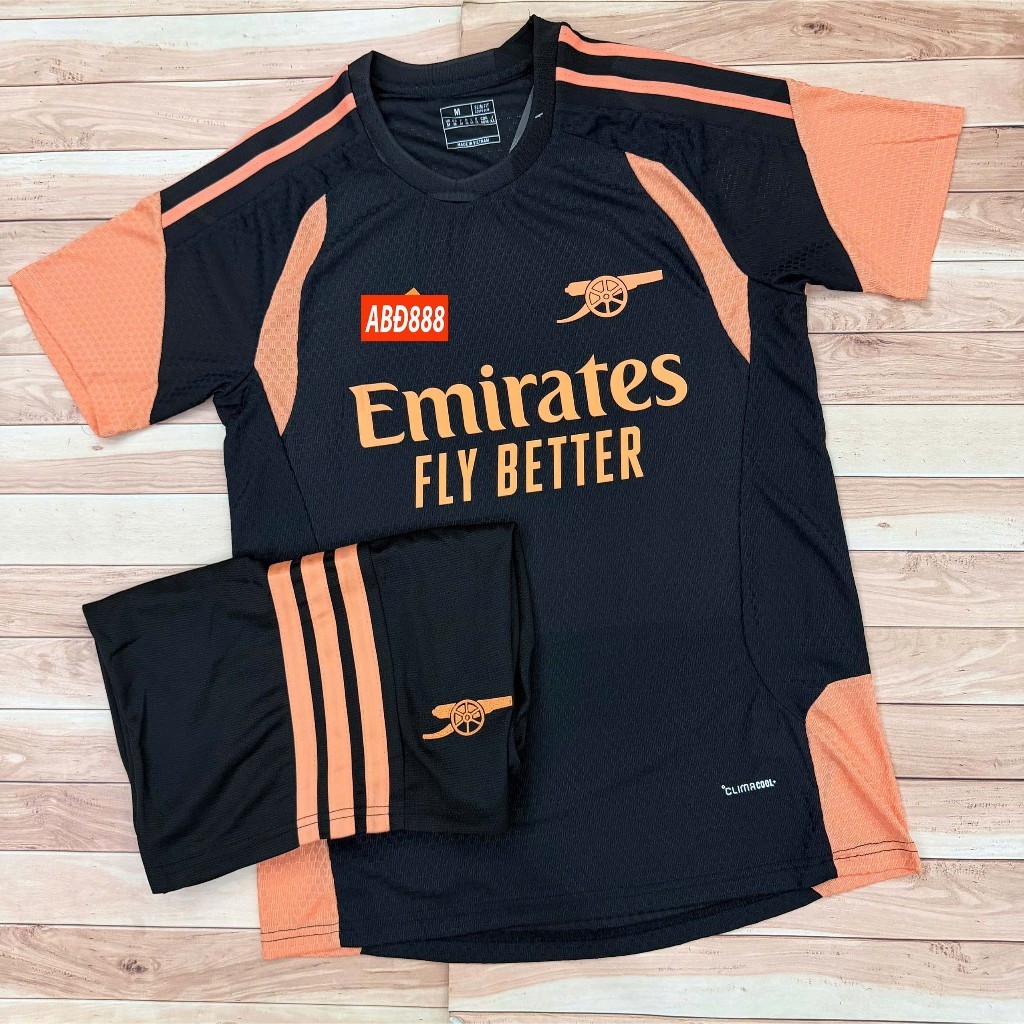 Bộ Quần Áo Bóng Đá CLB Arsenal Training Đen 2026 - Vải Polyester Gai ...