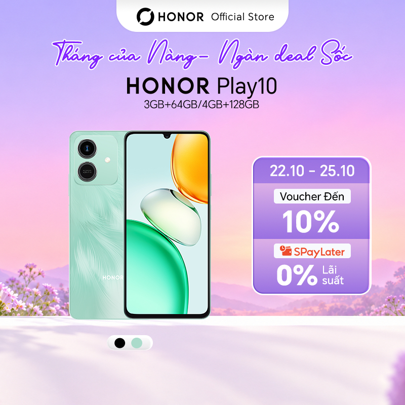 Điện thoại Honor Play 10 4GB+128GB/3GB+64GB | Pin 5000mAh | Màn hình 6.74" | Bảo hành 18 Tháng