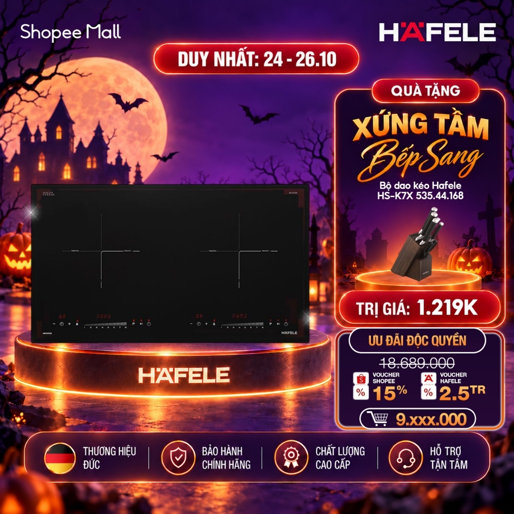 Bếp từ 2 vùng nấu Hafele HC-I2732A 536.61.726