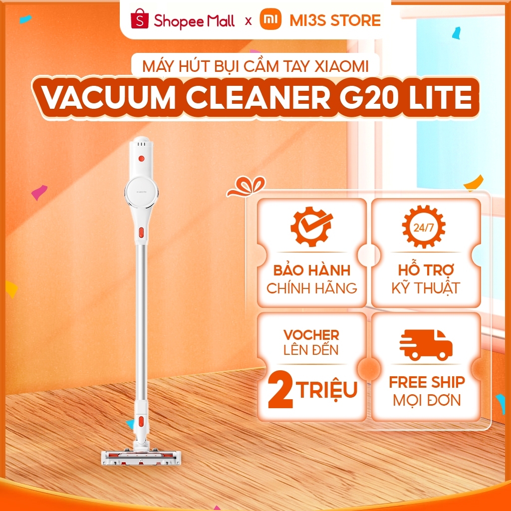 Máy Hút Bụi Cầm Tay Không Dây Xiaomi Vacuum Cleaner G20 Lite | 18.000Pa, Pin 45 Phút, Lọc Bụi Mịn