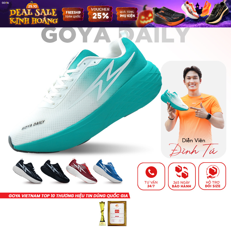 Giày Thể Thao Chạy Bộ Nam Nữ GOYA DAILY Năm 2026 - Êm Ái, Thoáng Khí, Hạn Chế Trơn Trượt 2