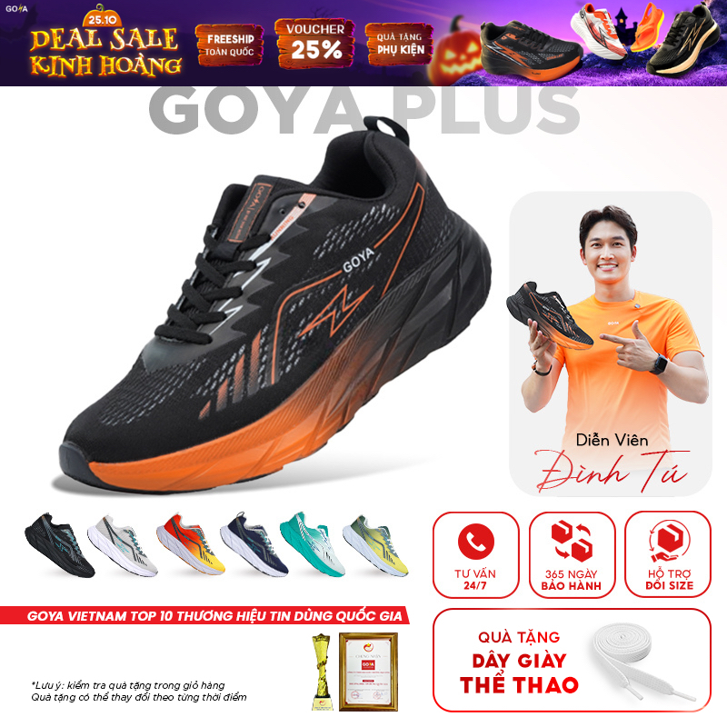 [Tặng dây giày] Giày thể thao chạy bộ nam nữ Goya Plus năm 2026 Công nghê EVA Foam mới nhất, nhẹ êm, nẩy vượt trội