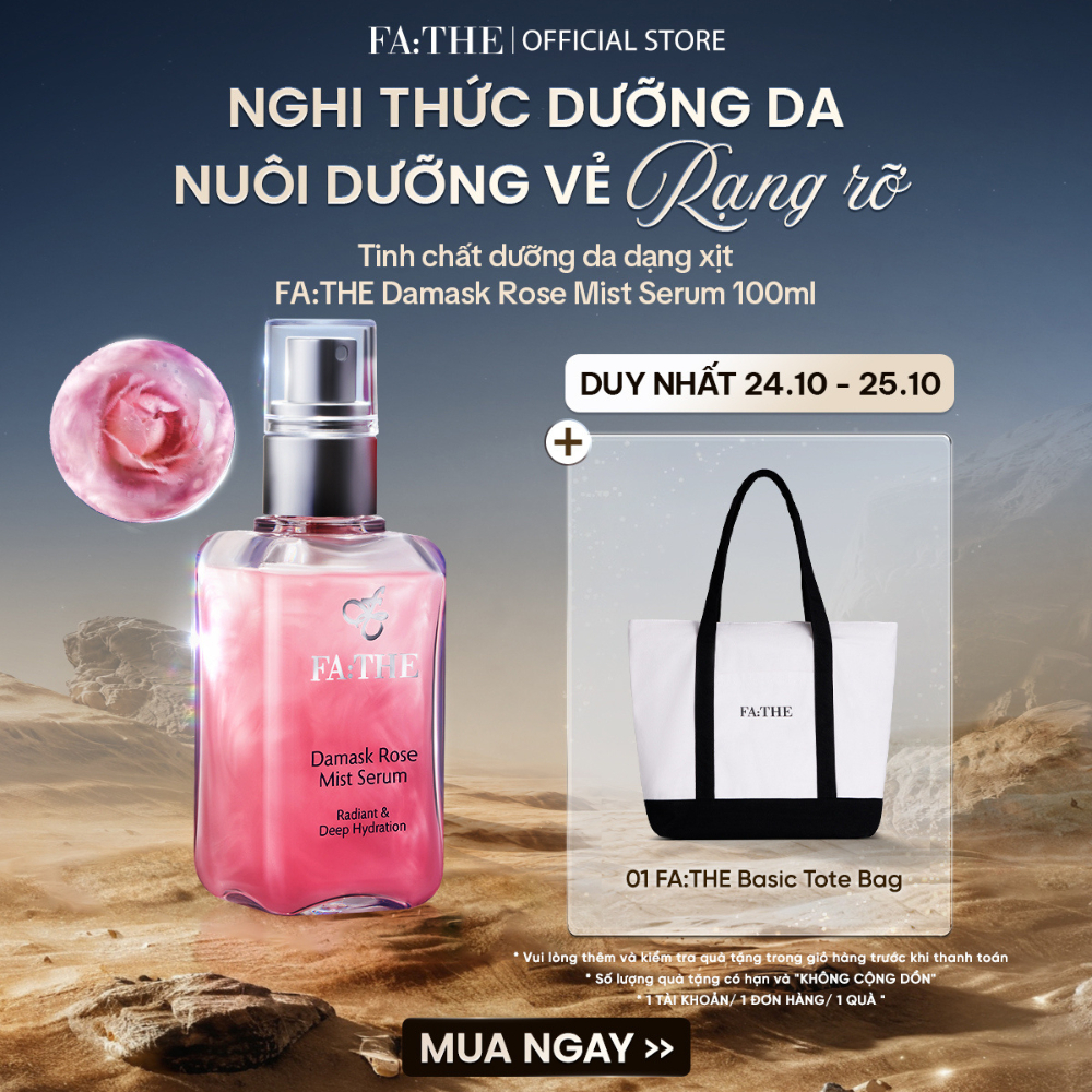 Tinh Chất Dưỡng Da Dạng Xịt FATHE Damask Rose Mist Serum 100ml