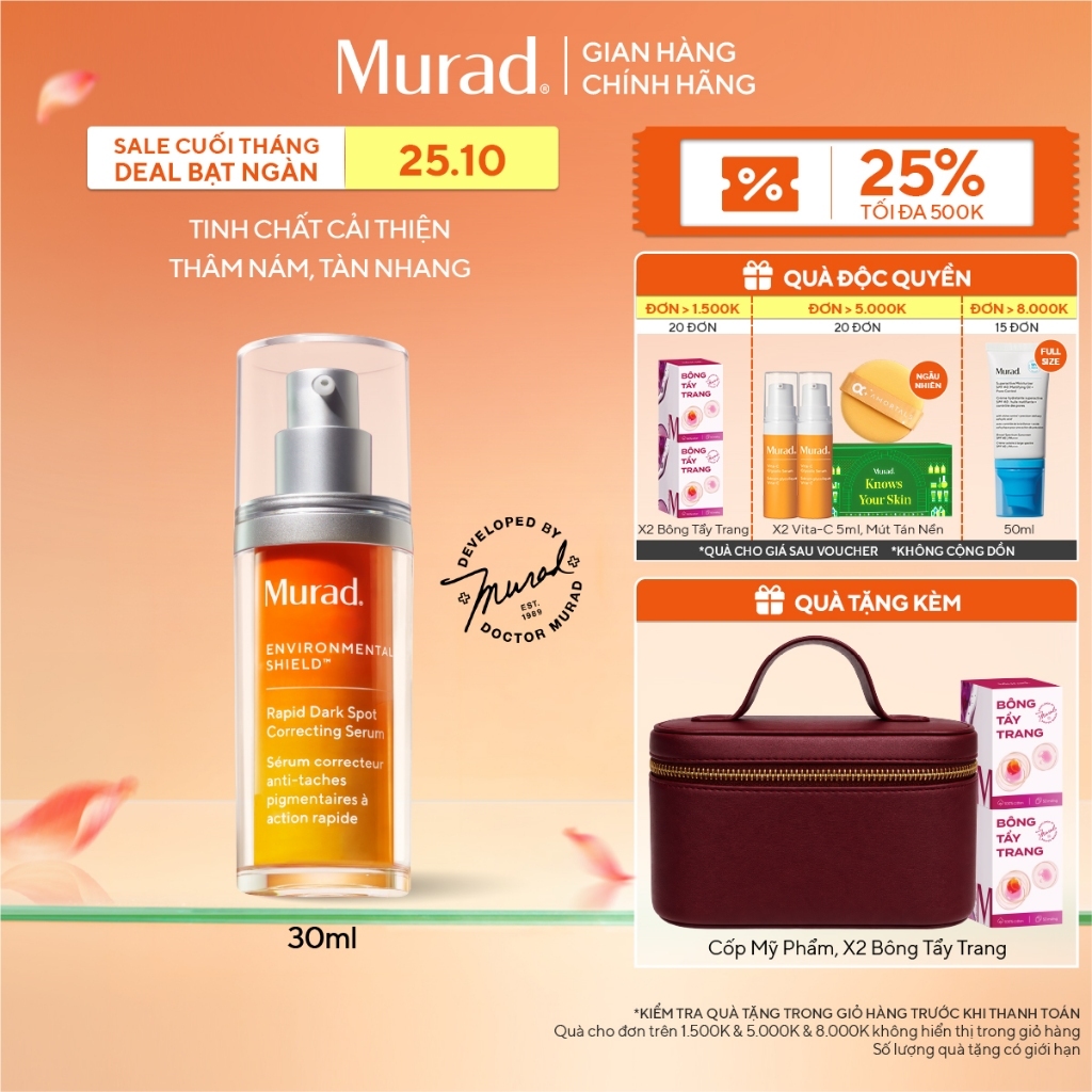 Tinh chất hỗ trợ làm mờ vết nám Murad Rapid Dark Spot Correcting Serum 30ml