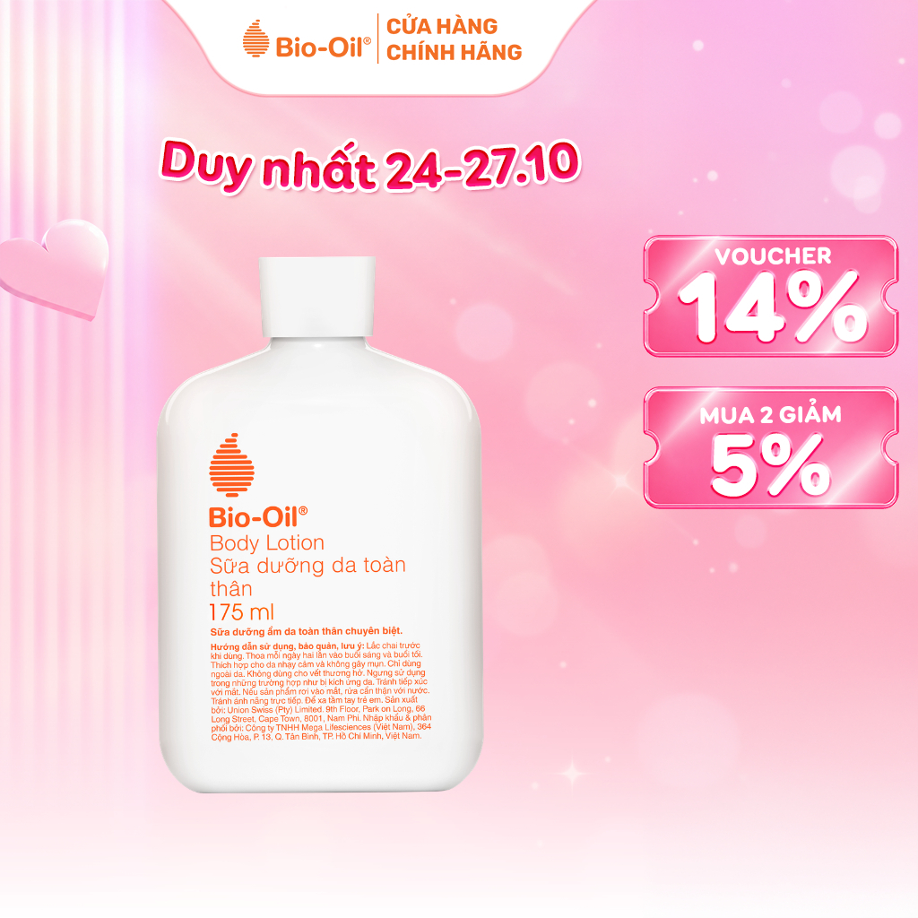 Sữa dưỡng thể giúp nuôi dưỡng da mướt mịn - BIO-OIL BODY LOTION (chai 175ml)