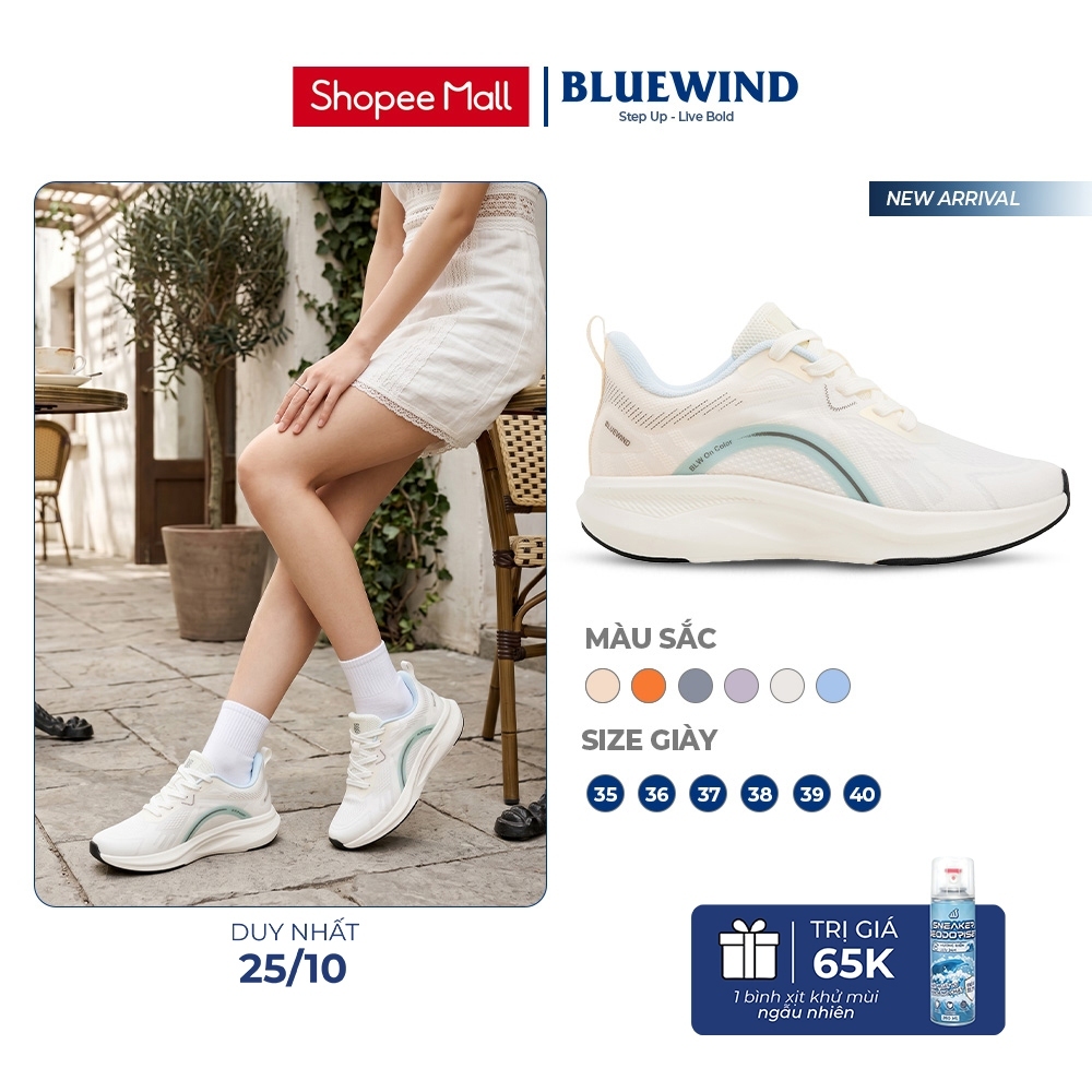 Giày Thể Thao Nữ Sneaker Bluewind Phong Cách Hàn Quốc, Đế Cao, Êm Thoáng, Chống Trượt 68626