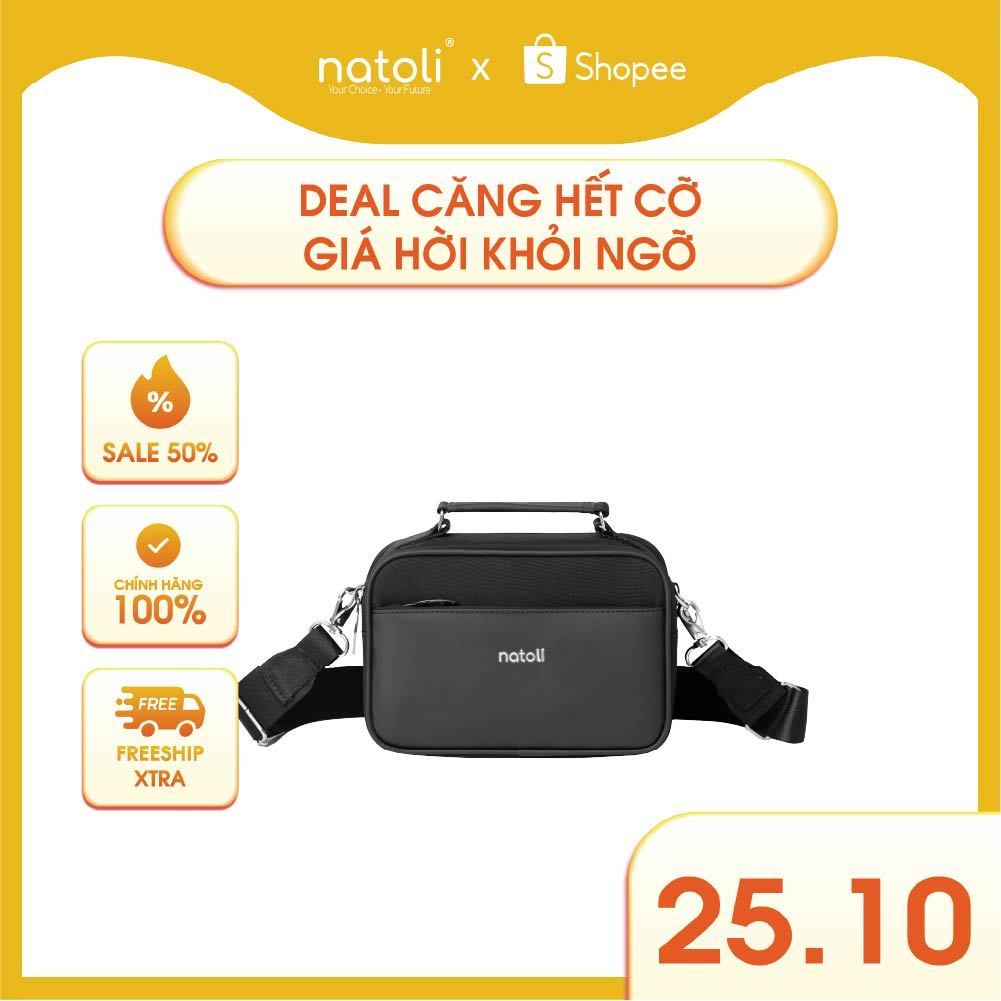 Túi đeo chéo nam thương hiệu Natoli nhiều ngăn chống nước cao cấp BST CLASSIC CROSSBAG T8