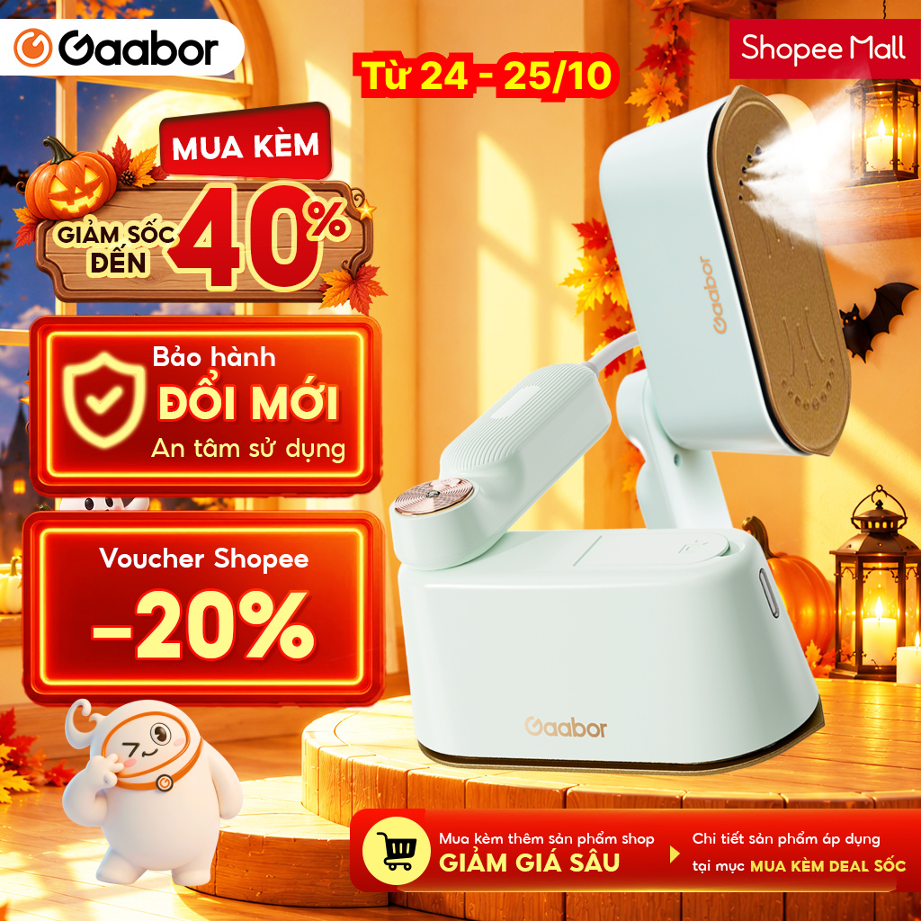Bàn ủi hơi nước cầm tay Gaabor HM-M01A 2in1 thích hợp cho mọi loại vải bàn là cầm tay bàn ủi hơi nước dung tích lớn