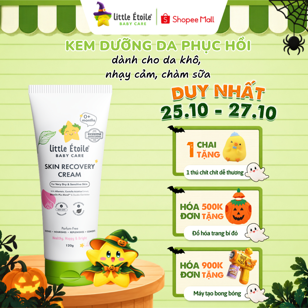 Kem dưỡng da Little Étoile Baby Care Úc phục hồi cho da khô-nhạy cảm-chàm sữa của bé từ sơ sinh