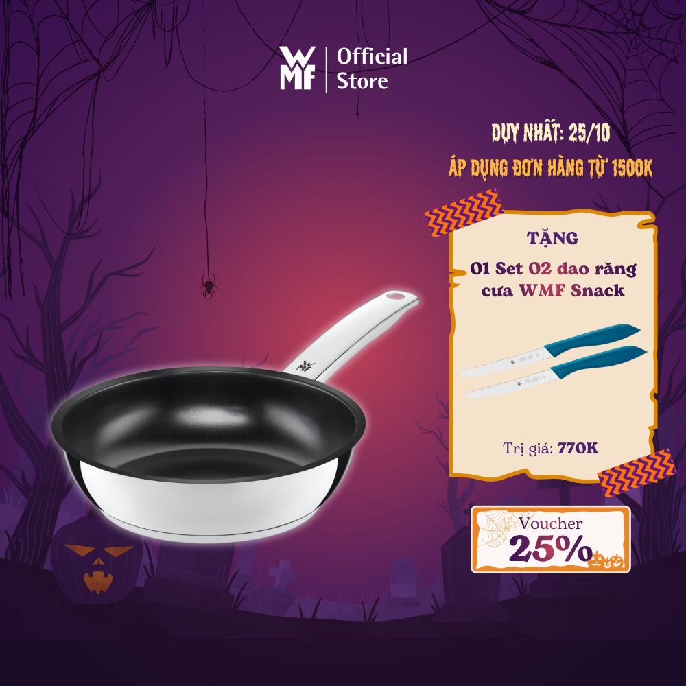 Chảo Xào Chống Dính WMF Durado Ceramic Tráng Gôm size 20, 24, 28cm, Dùng Cho Mọi Loại Bếp