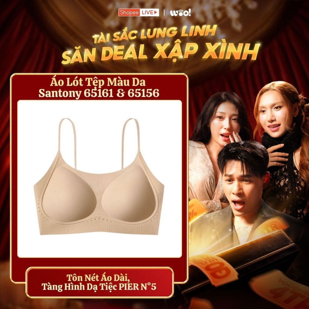 Hộp Quà Tặng Áo Lót Tệp Màu Da Santony 65161 & 65156 - Tôn Nét Áo Dài, Tàng Hình Dạ Tiệc PIER N°5
