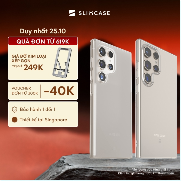 Ốp lưng Samsung S24 Ultra / S24 Plus / S24 & S23 Ultra / S23 Plus / S23 SLIMCASE - Không ố vàng, siêu mỏng