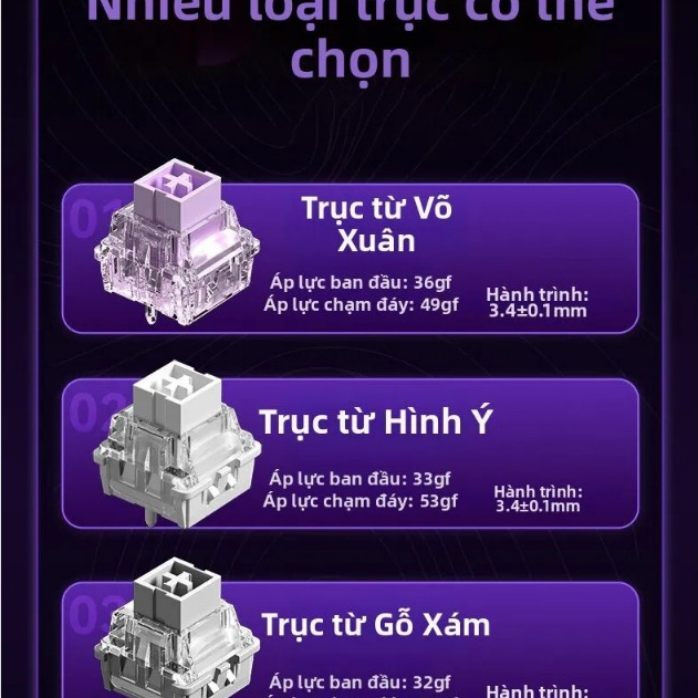 AULA Bàn phím cơ WIN60 HE - Đen | BigBuy360 - bigbuy360.vn