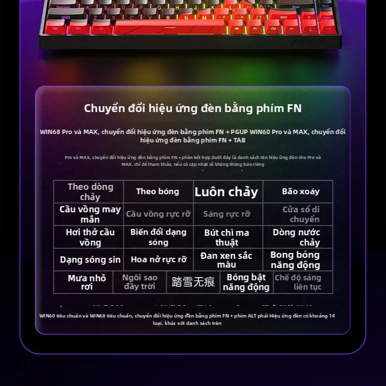 AULA Bàn phím cơ WIN60 HE - Đen | BigBuy360 - bigbuy360.vn