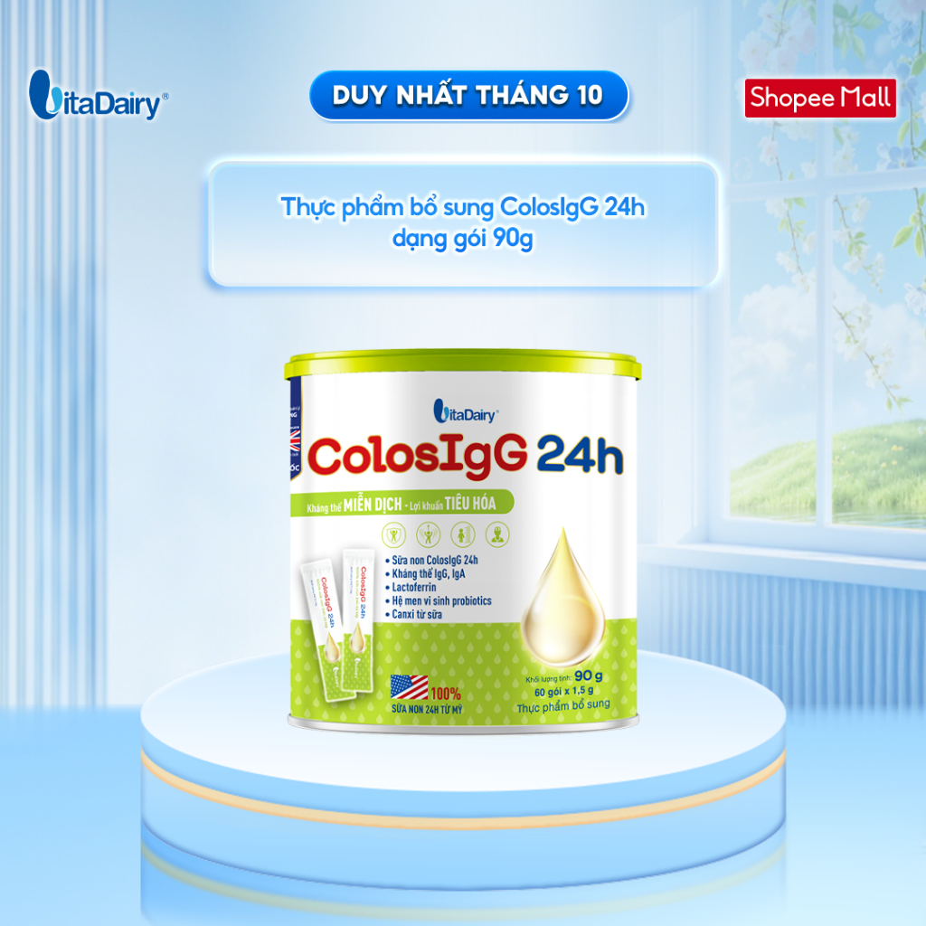 Thực phẩm bổ sung ColosIgG 24h dạng gói 90g – Bổ sung dinh dưỡng, tiện lợi sử dụng