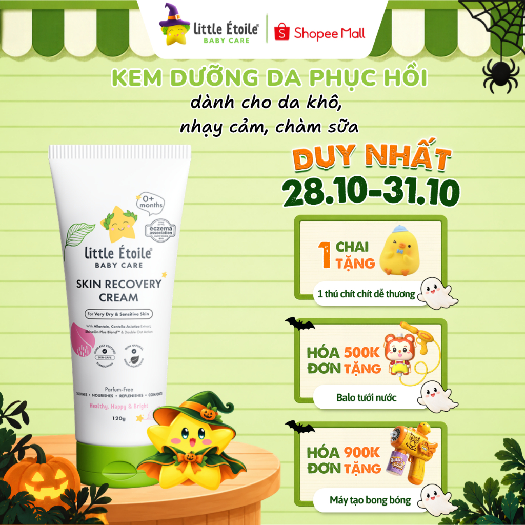 Kem dưỡng da Little Étoile Baby Care Úc phục hồi cho da khô-nhạy cảm-chàm sữa của bé từ sơ sinh
