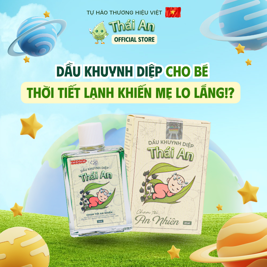 Dầu Khuynh Diệp Cho Bé Thái An Hương Phấn Thơm Dịu Nhẹ 25ml