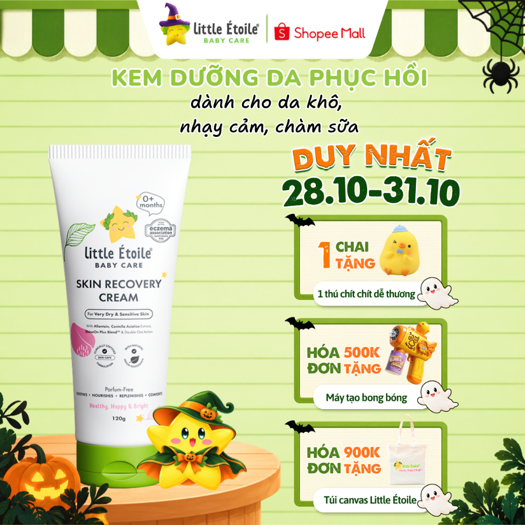 Kem dưỡng da Little Étoile Baby Care Úc phục hồi cho da khô-nhạy cảm-chàm sữa của bé từ sơ sinh