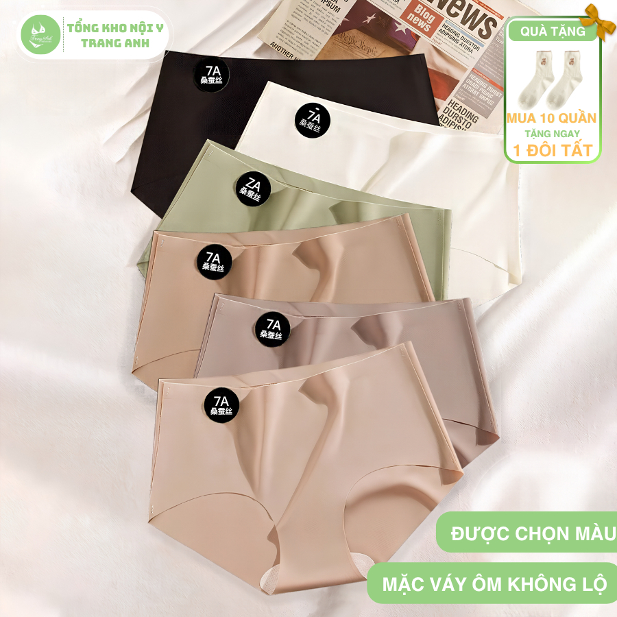 Combo 10 Quần Lót Su Đúc 7A Không Đường May Không Lộ Viền Trẻ Trung Gợi Cảm QL543