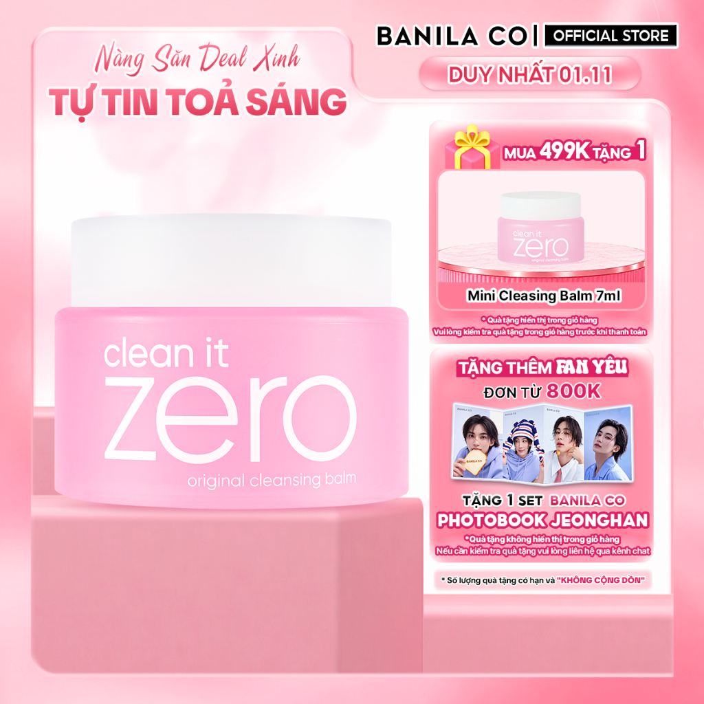 [Renewal] Sáp tẩy trang Banila Co C​l​e​a​n It Z​e​r​o C​l​e​a​n​s​i​n​g B​a​l​m O​r​i​g​i​n​a​l 100/180ML mọi loại da