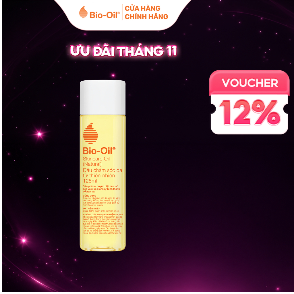 Dầu chăm sóc da từ Thiên Nhiên BIO-OIL SKINCARE OIL (NATURAL) 125ML