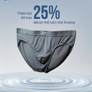 Quần lót nam hàng không dáng brief Micro Modal Air nhẹ tựa như không mềm mát kháng khuẩn ONOFF -18UQ25A023