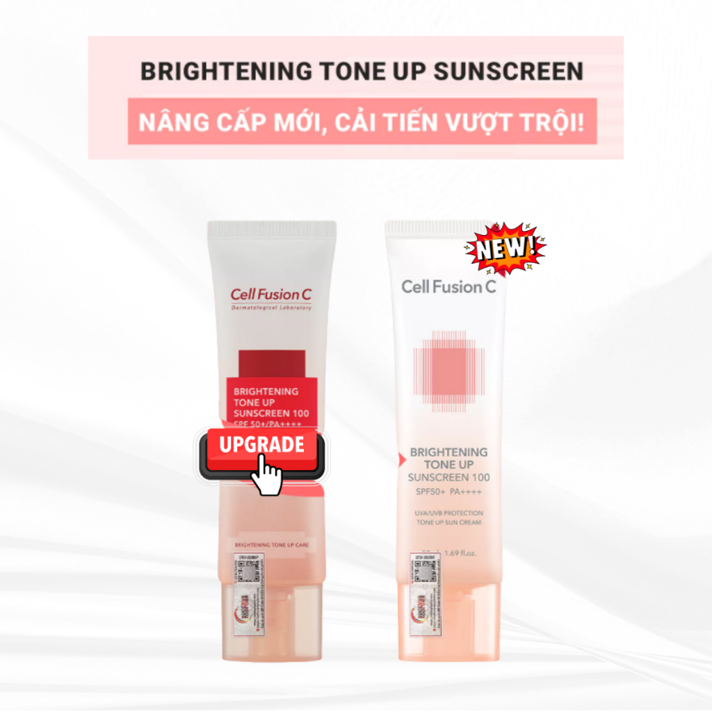 [HÀNG CTY]Kem Chống Nắng Nâng Tone Kiềm Dầu Cell Fusion C Brightening Tone Up Sunscreen SPF50+ 10ml/35ml/50ml (nobox)