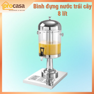 Bình đựng nước trái cây 8 lít - bình trà - bình buffet cho nhà hàng khách sạn