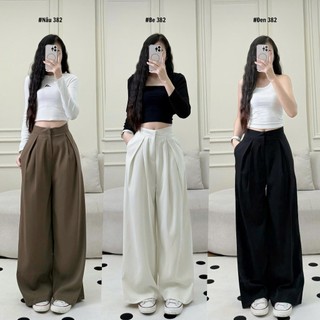 Quần Ống Rộng 247Store Ly Lệch Cạp Cao Tôn Dáng Chất GOLD Đi Học Đi Làm