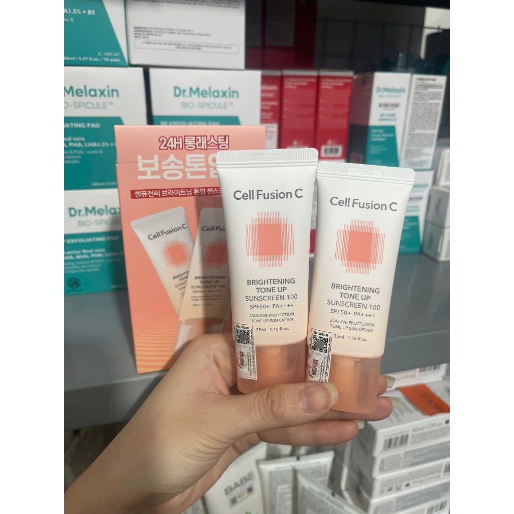 [HÀNG CTY]Kem Chống Nắng Nâng Tone Kiềm Dầu Cell Fusion C Brightening Tone Up Sunscreen SPF50+ 10ml/35ml/50ml (nobox)