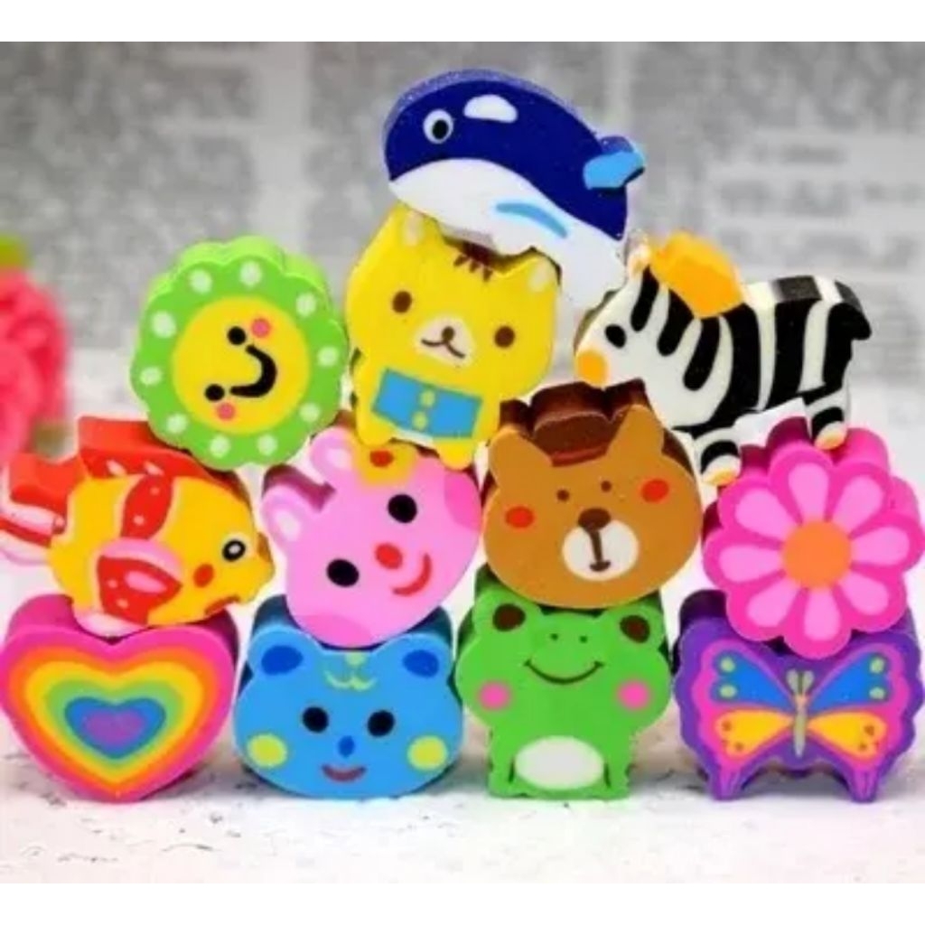 5 viên gôm tẩy bút chì nhiều hình
