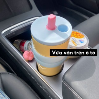 SUBOGDG Bình Giữ Nhiệt Bottle Có Dây Quai Tiện Lợi, Giữ Nhiệt 12 Tiếng, Chất Liệu Cao Cấp An Toàn Có Nắp Chặn Bụi Bẩn