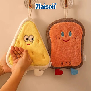 Khăn Tay Hoạt Hình Lông Cừu MAISON, Khăn Tay Lau Bếp, lau bàn thấm hút kháng khuẩn dùng trong nhà tắm, nhà bếp