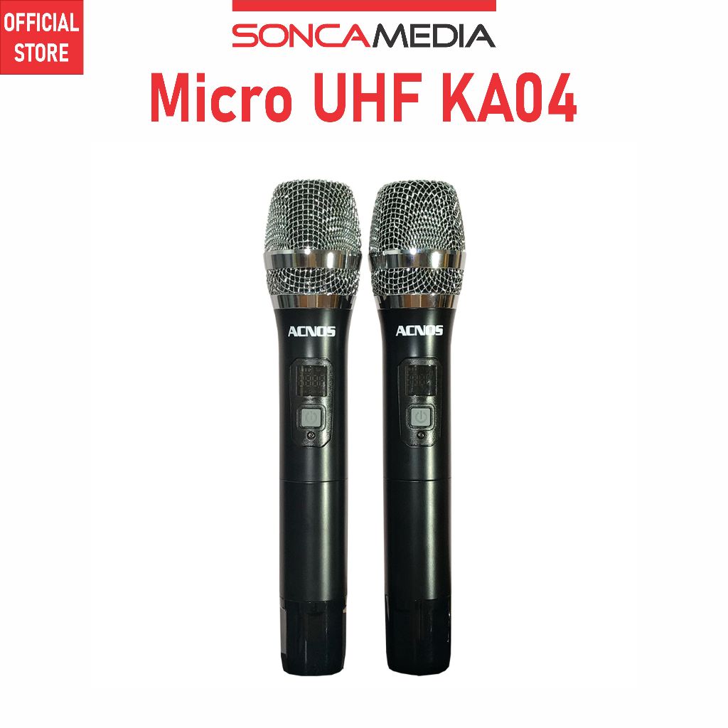 Micro không dây UHF ACNOS KA04 cao cấp - Bảo hành 6 tháng (Micro rời ...
