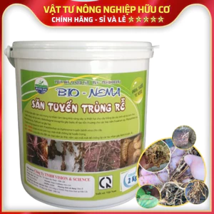 2Kg BIO-NEMA NẤM SĂN TUYẾN TRÙNG Ngăn Vàng Lá, Bứu Rễ, Nấm Khuẩn -bột tan1