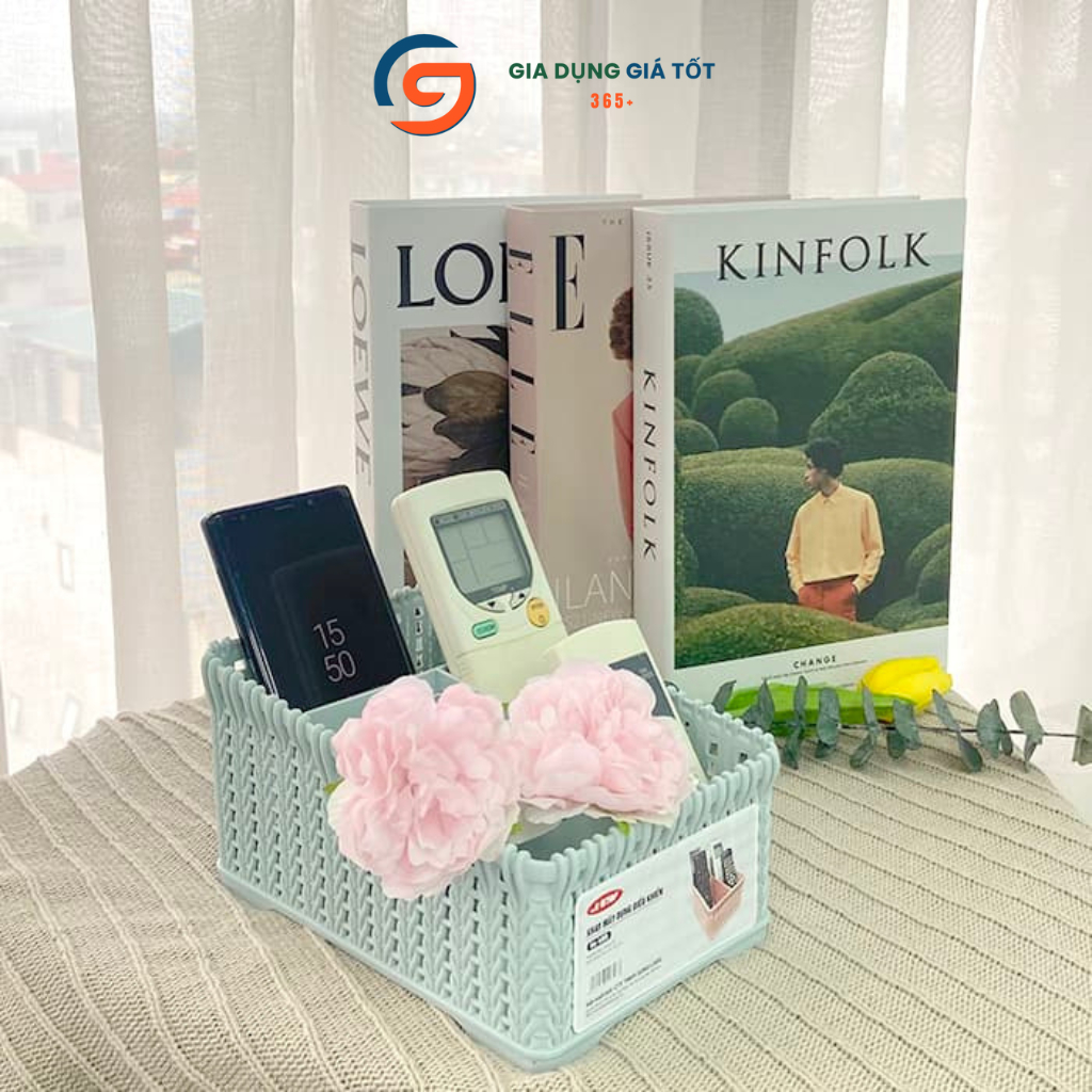 Khay nhựa đựng điều khiển Song Long - hộp đựng remote, điện thoại, bút, đồ dùng đa năng nhiều ngăn