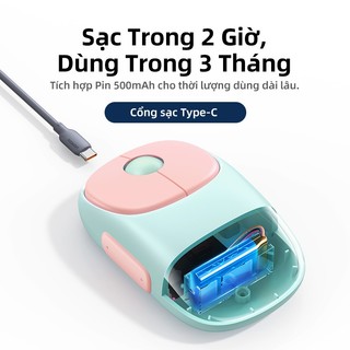 Chuột không dây, UGREEN MU102|4 nút im lặng,|Bluetooth 5.0 và 2.4G không dây|với bộ thu USB Mini