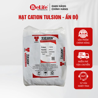 Hạt Cation Tulsion T40 - Na làm mềm nước, xử lý nước cứng, tái sinh hệ thống lọc (Bao 25 lít)