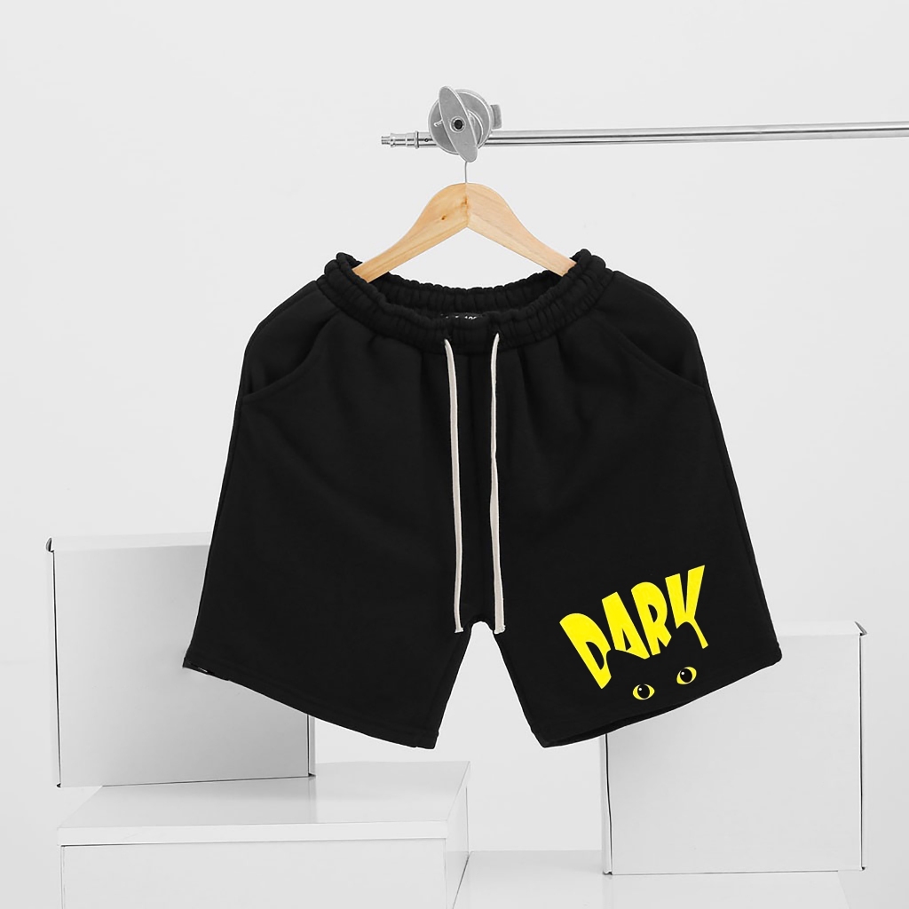 Bộ quần áo thun Dark Cat100% cotton co giãn thấm hút mồ hôi 40-100kg form suông Unisex Basetee
