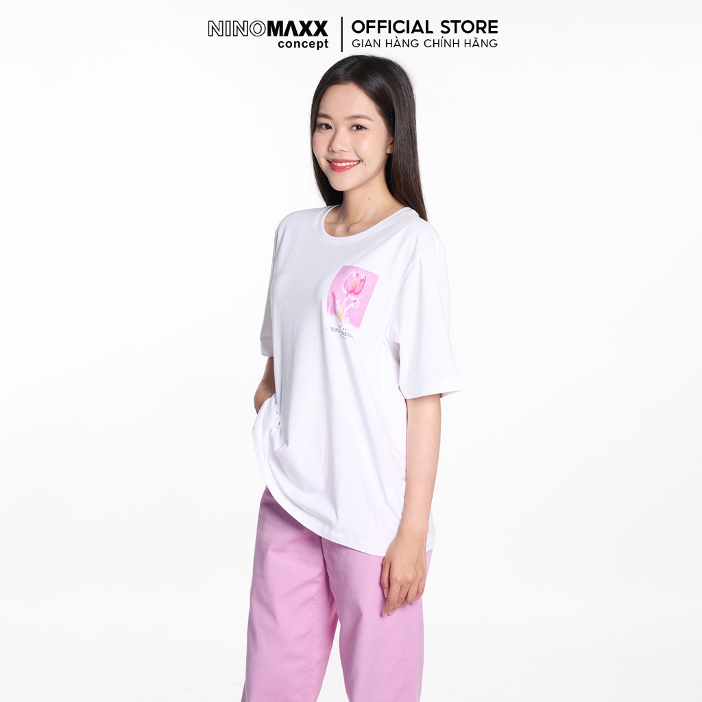 Áo Thun Graphic Tay Ngắn Nữ NINOMAXX 2503010