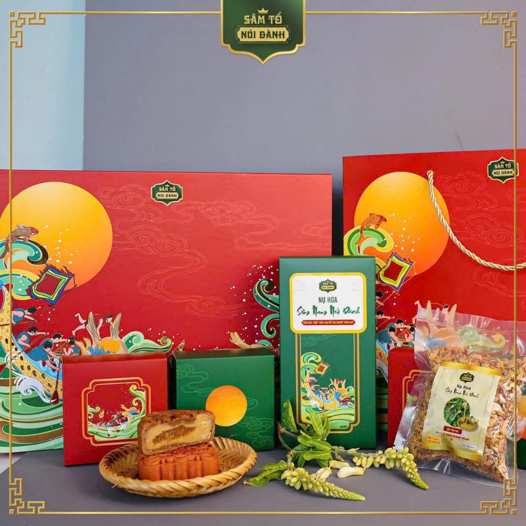 Combo Quà Tặng Bánh Trung Thu Healthy + Trà Sâm Nam Núi Dành – Tinh Hoa Truyền Thống, An Toàn Sức Khỏe, Khách Tin Dùng