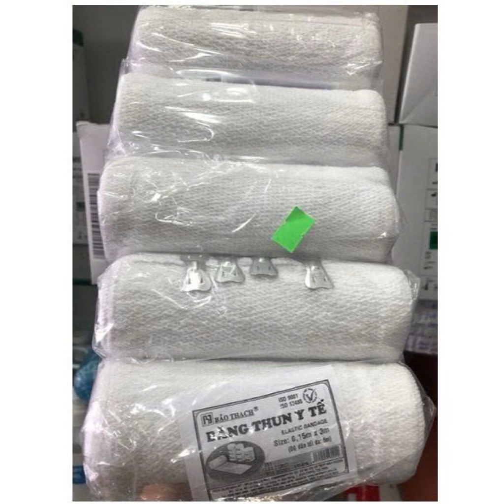 Combo 5 cuộn Băng thun Bảo Thạch , băng thun  4 móc dài 2m.